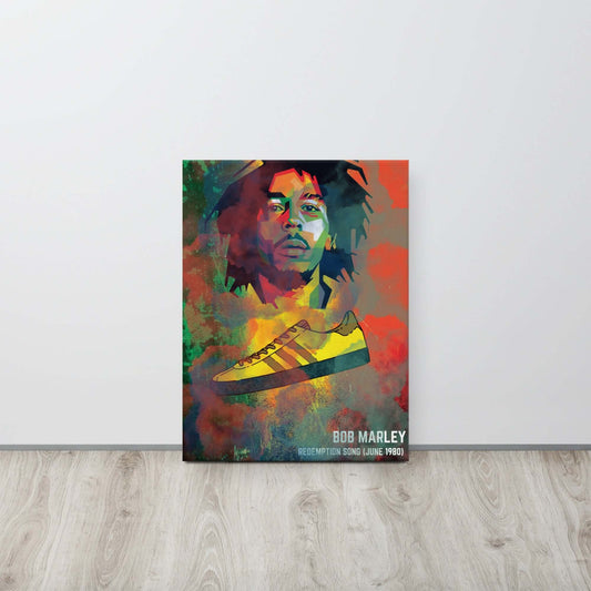 Bob Marley Three Stripe Canvas - Under The Scene-Canvas